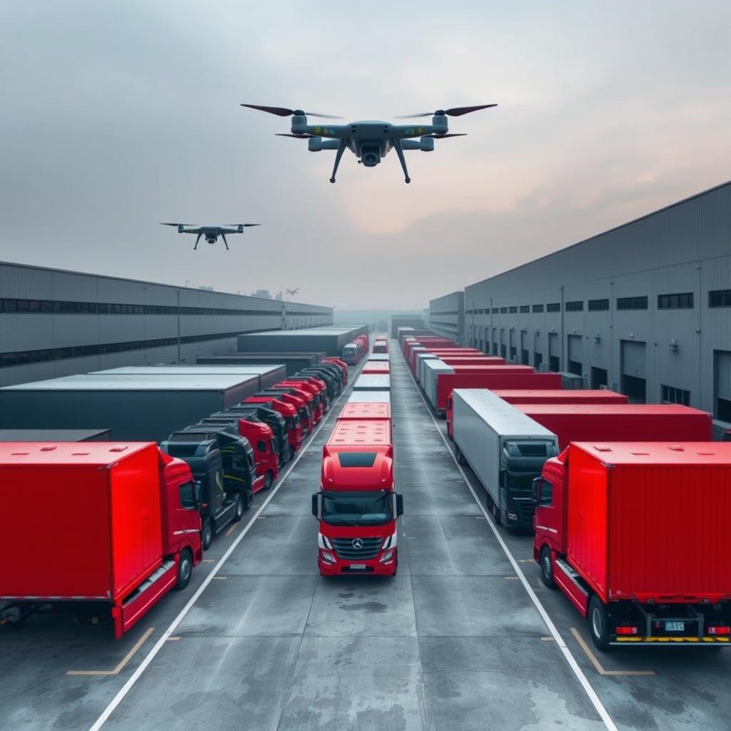 drone technology in trucking logistics