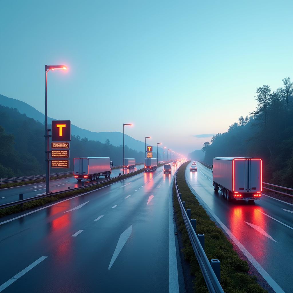 electric highways for trucking in the USA