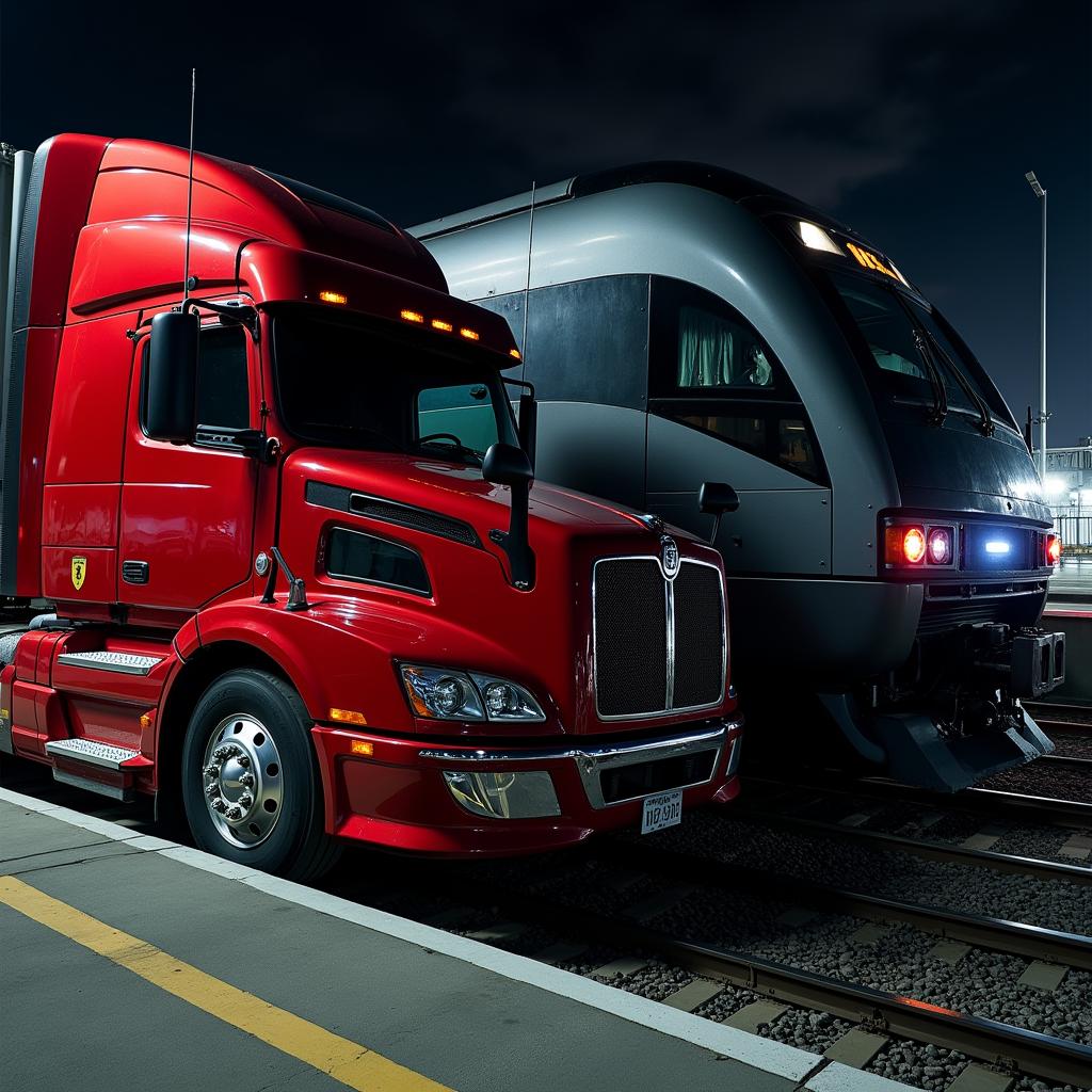 integration of trucking with rail freight