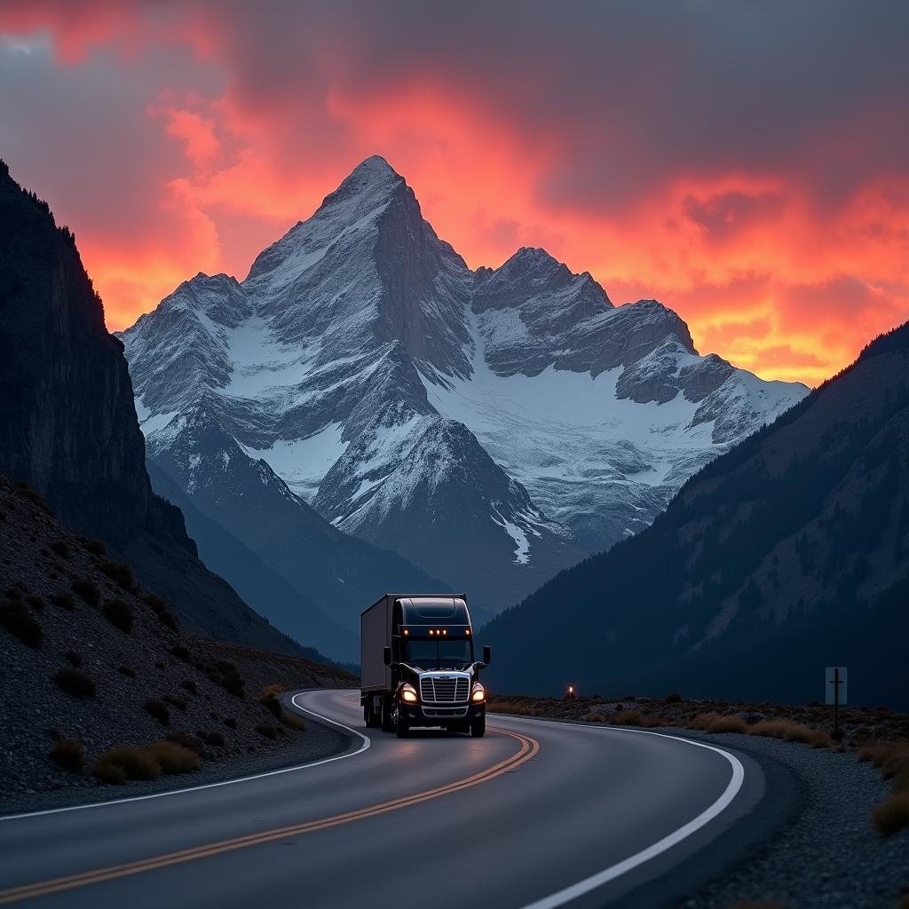 mountain trucking routes usa